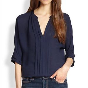 Joie Navy Silk Top-NWT